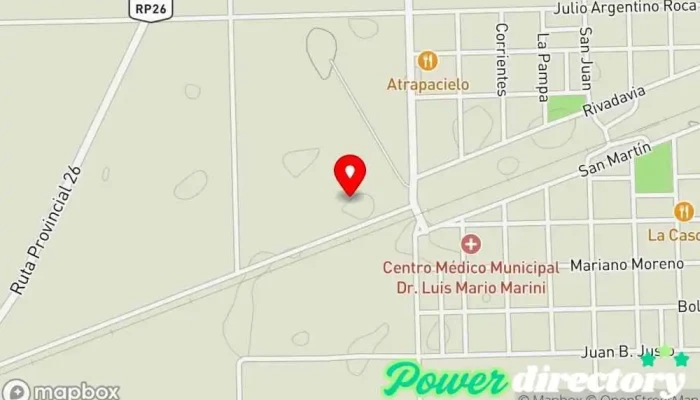 mapa de Club Atletico 25 de Mayo Club en Italo
