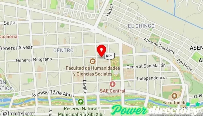 mapa de Club San Jorge S. A. AGENCIA JUJUY Cooperativa de ahorro y crédito, Asesor en San Salvador de Jujuy