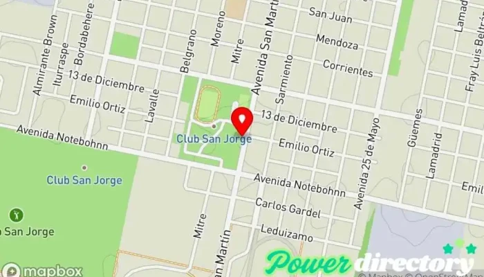 mapa de Club San Jorge S.A. de Capitalización y Ahorro Oficinas de empresa en AXC