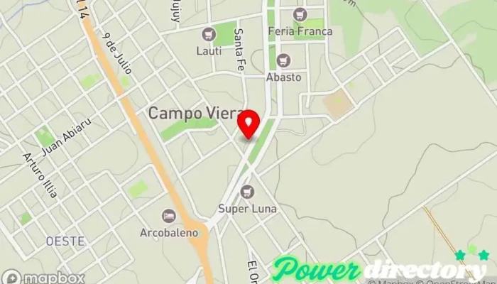 mapa de Cobro Express Servicio de transferencias de dinero en Campo Viera