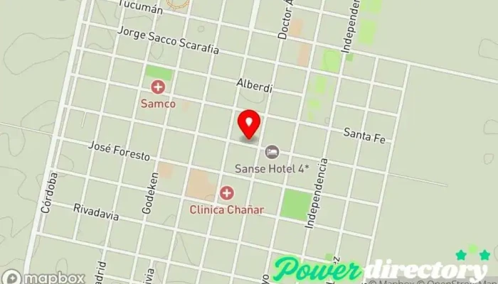 mapa de Cobro Express Servicio de transferencias de dinero en Chañar Ladeado