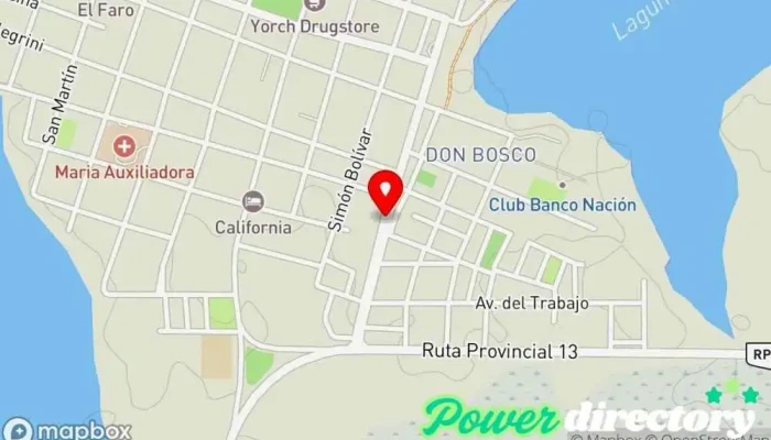 mapa de Cobro Express Servicio de transferencias de dinero en Saladas