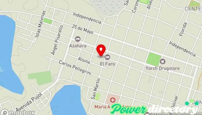 mapa de Cobro Express Servicio de transferencias de dinero en Saladas
