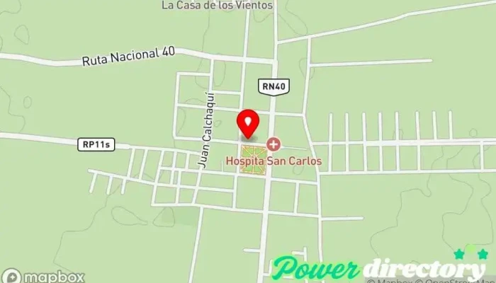 mapa de Cobro Express Servicio de transferencias de dinero en San Carlos