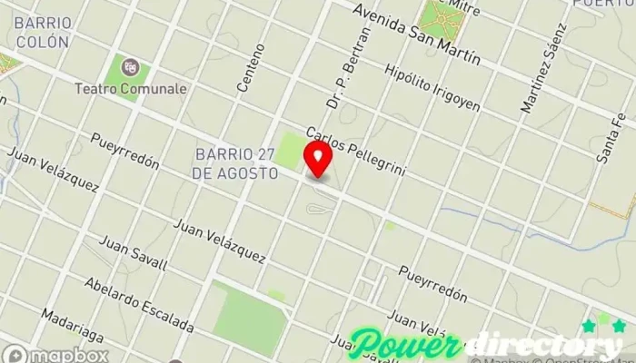 mapa de Cobro Express Servicio de transferencias de dinero en Santo Tomé