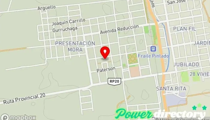 mapa de Cobro Express Servicio de transferencias de dinero en Fraile Pintado