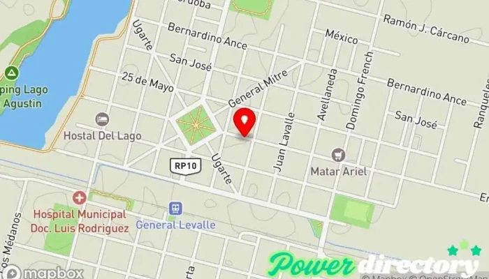 mapa de Cobro Express Servicio de transferencias de dinero en Gral. Levalle