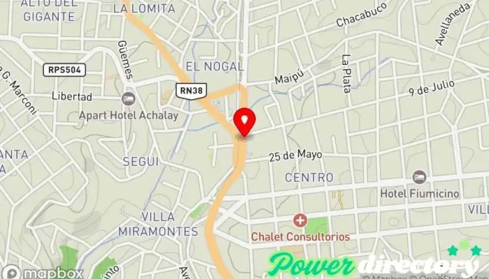 mapa de Cobro Express Servicio de transferencias de dinero en La Falda