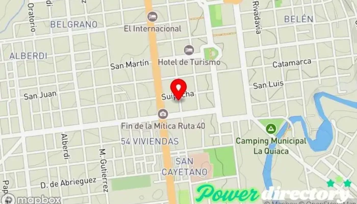 mapa de Cobro Express Servicio de transferencias de dinero en La Quiaca