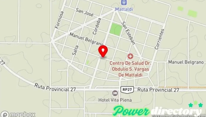 mapa de Cobro Express Servicio de transferencias de dinero en Mattaldi