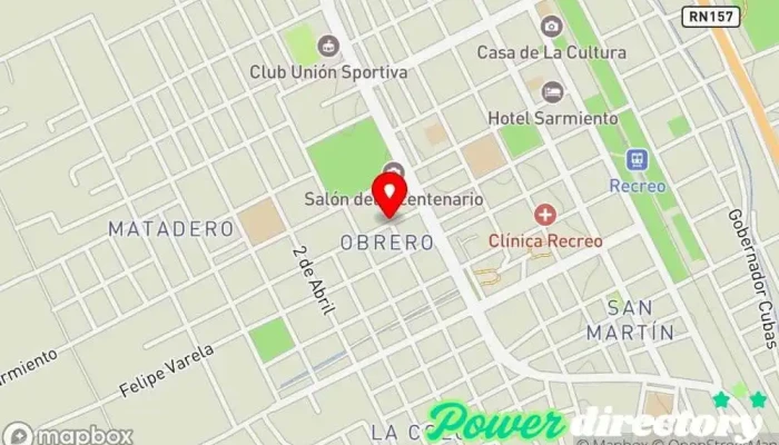 mapa de Cobro Express Servicio de transferencias de dinero en Recreo