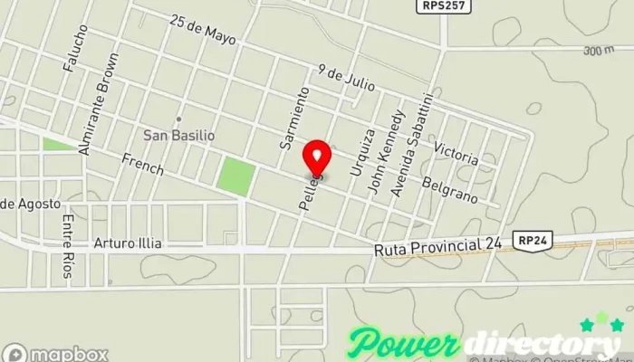 mapa de Cobro Express Servicio de transferencias de dinero en San Basilio