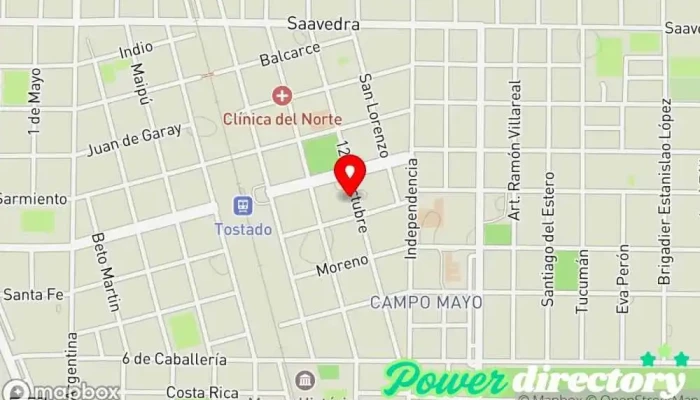mapa de Cobro Express Servicio de transferencias de dinero en Tostado