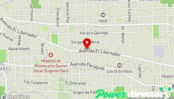 mapa de Cocina total Panadería en Montecarlo