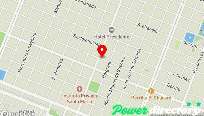 mapa de COFINAR PRESTAMOS Agencia de préstamos en Presidencia Roque
