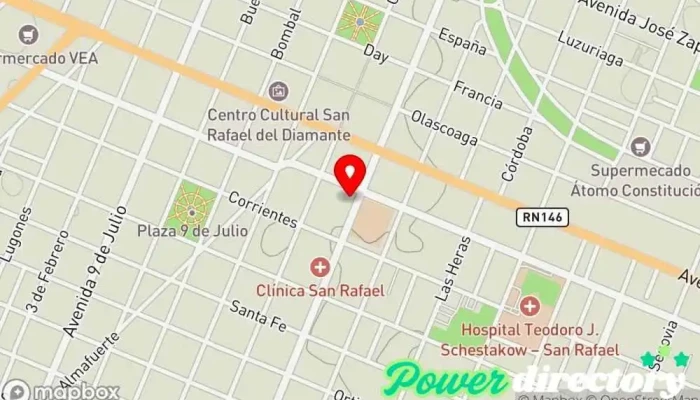 mapa de Comercializadora Sur - Prestamos Personales Institución financiera en San Rafael