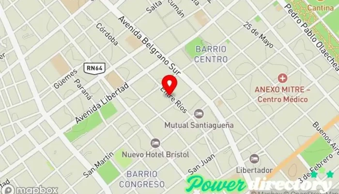 mapa de COMERCRED SRL Banco en Santiago del Estero