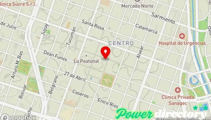 mapa de Compañía Financiera Argentina SA Bancos y finanzas en Córdoba
