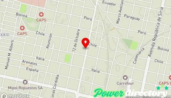 mapa de Complejo OASIS - Ceprir Centro de rehabilitación, Organización de ayuda y servicios para personas con discapacidad, Centro educativo, Kinesiólogo, Psicoterapeuta en San Miguel de Tucumán