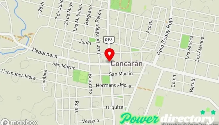 mapa de Concaran  en Concaran