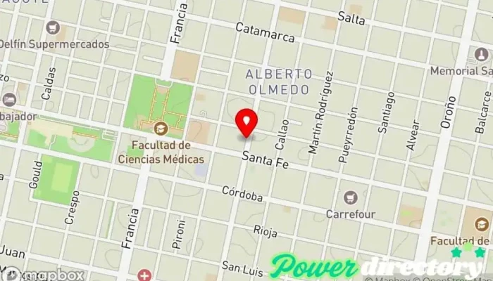 mapa de Confianza Soluciones Inmobiliarias Sociedad de crédito hipotecario en Rosario