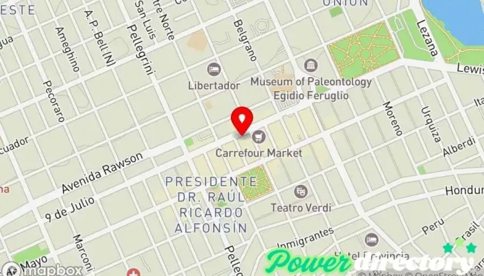 mapa de Confiar SRL Comercio en Trelew