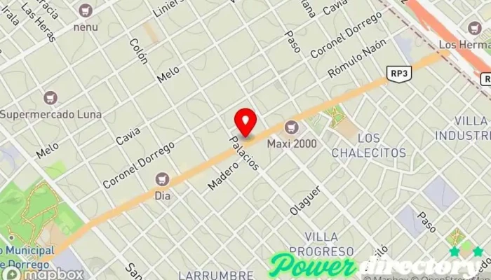 mapa de Confitería Santa Lucía Panadería, Pastelería francesa en Lomas del Mirador