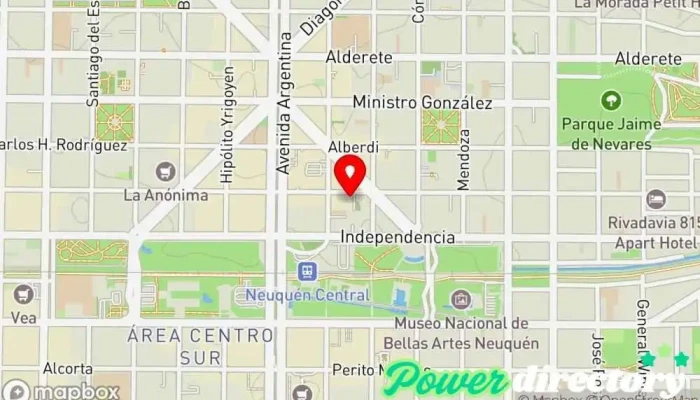 mapa de Confluir Srl Consultora financiera, Corredor de seguros, Agentes inmobiliarios en Neuquén