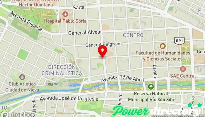 mapa de Consejo de la Microempresa Oficina de gobierno local en San Salvador de Jujuy