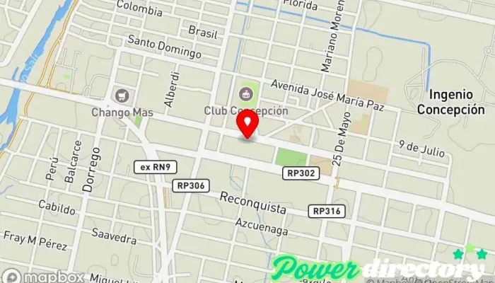 mapa de Consultorio de Kinesiologia - Lourdes Padilla Fisioterapeuta en Banda del Río Salí