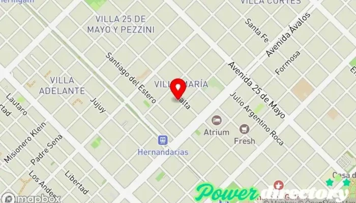 mapa de Consultorio Kinesico Quiropráctico en Resistencia