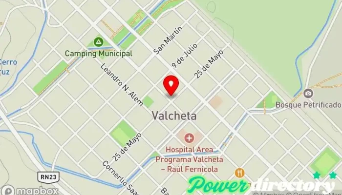 mapa de Consultorio Médico Alfa Oficina médica en Valcheta