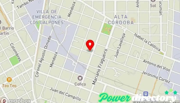 mapa de Consultorio Privado de Kinesiología y Fisioterapia y Pilates Fisioterapeuta en AER