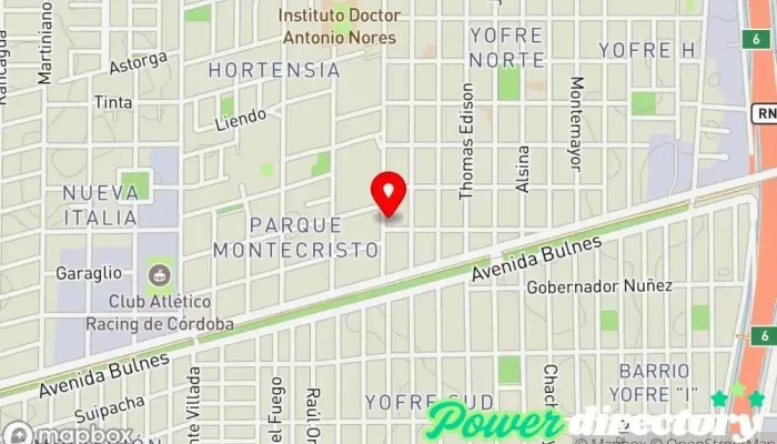 mapa de Consultorio Privado Tremen Oficina médica en Córdoba