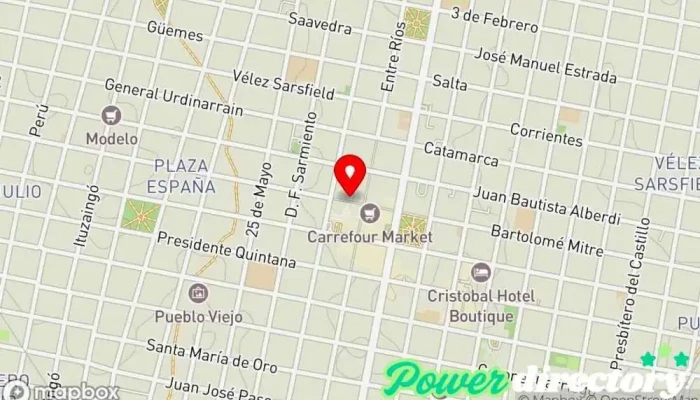 mapa de ConsuMax Planificador financiero en Concordia