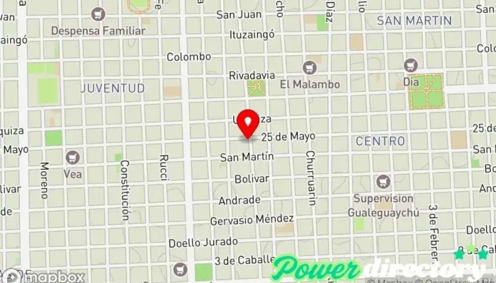 mapa de ConsuMax Planificador financiero en Gualeguaychú