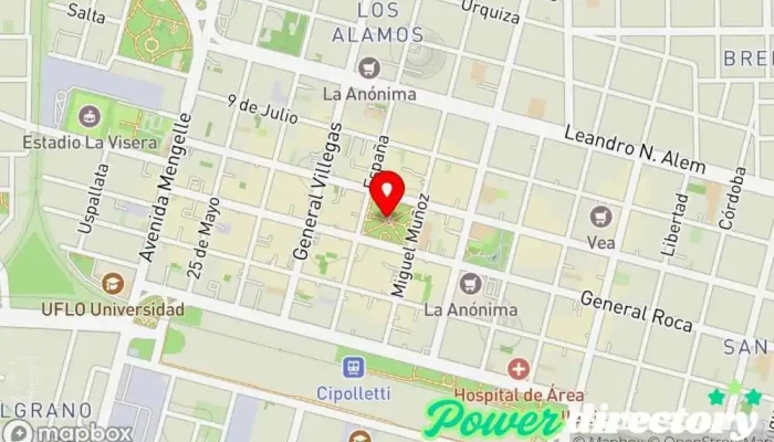 mapa de Contralmirante Cordero Sociedad de viviendas en Cipolletti