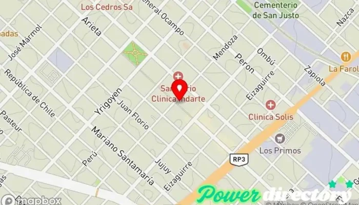 mapa de Cooperativa de Crédito Credifuncional Ltda. Cooperativa de ahorro y crédito en San Justo