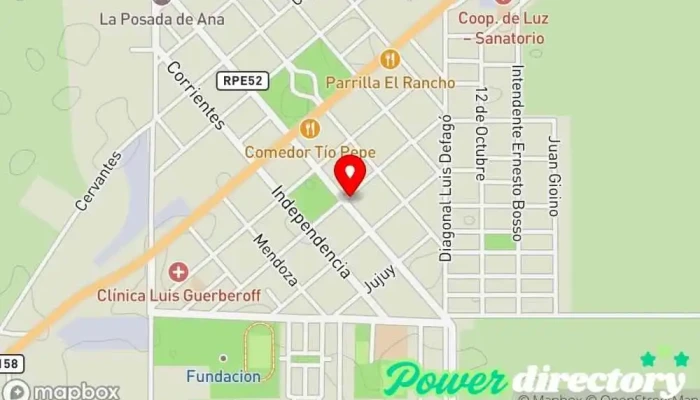 mapa de Cooperativa de Luz y Fuerza Pozo del Molle Ltda Compañía eléctrica en Pozo del Molle