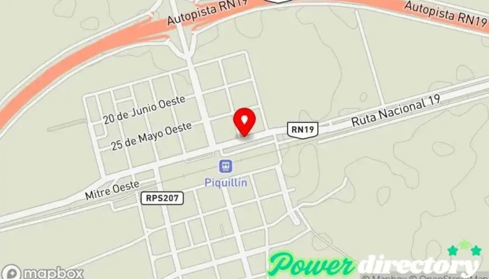 mapa de Cooperativa de Prov.de Obras,Servicios Publ. y Consumo de Piquillin Ltda Asociación u organización en Piquillín