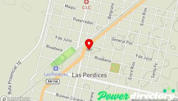mapa de Cooperativa Electrica De Las Perdices Limitada Compañía eléctrica en Las Perdices