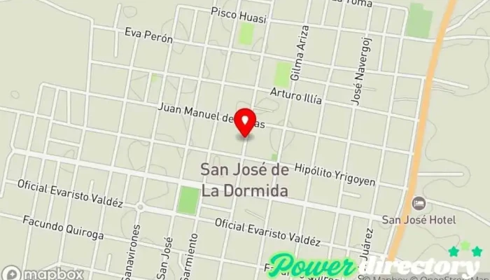 mapa de Cooperativa Eléctrica de San José de La Dormida Oficinas de empresa en San Jose de la Dormida