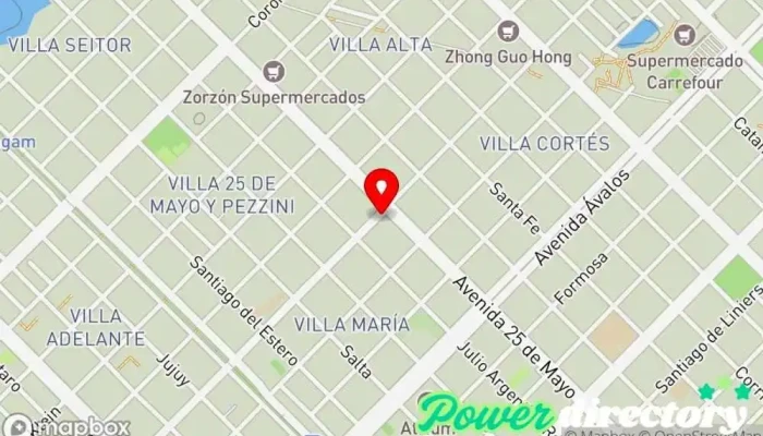 mapa de Cooperativa Litoral Ltda Banco, Agencia de préstamos en Resistencia