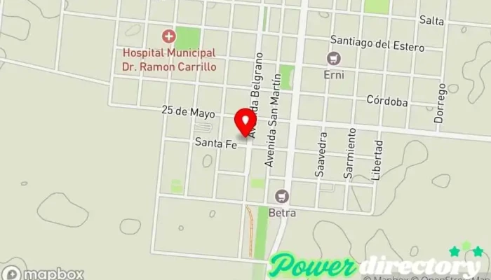 mapa de Cooperativa Ltda de Electricidad Sta Eufemia Compañía eléctrica en Santa Eufemia
