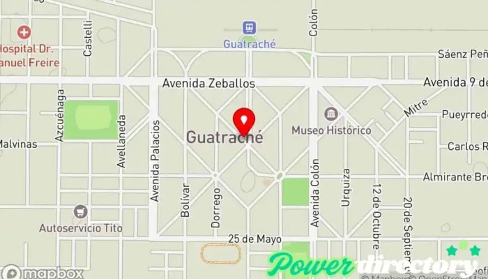 mapa de Cooperativa Obrera Supermercado, Tienda de alimentación en Guatraché