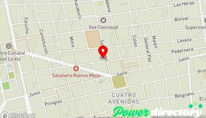 mapa de Cooperativa telefónica Concarán Compañía telefónica en La Toma