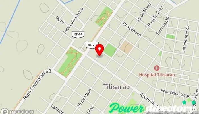 mapa de Cooperativa Telefonica Tilisarao LTDA. Compañía telefónica en Tilisarao