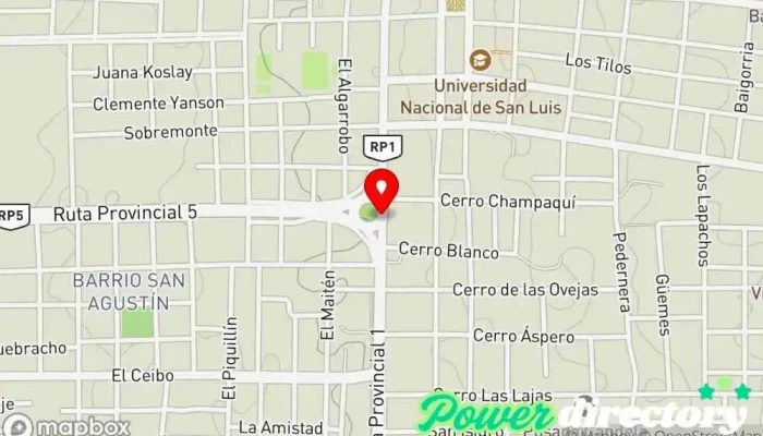 mapa de Corazones Panadería en Merlo