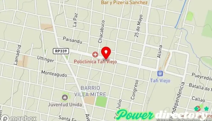 mapa de Corefin Agencia de préstamos en Tafí Viejo