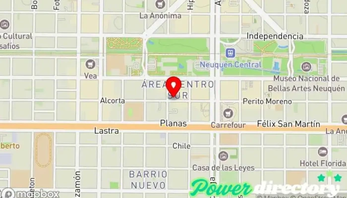 mapa de Corefin Agencia de préstamos en Neuquén